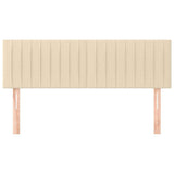 Vidaxl hoofdborden 2 st 72x5x78 88 cm stof crèmekleurig
