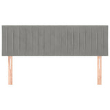 Vidaxl hoofdborden 2 st 72x5x78 88 cm fluweel lichtgrijs