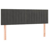 Vidaxl hoofdborden 2 st 72x5x78 88 cm fluweel donkergrijs
