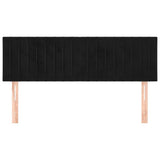 Vidaxl hoofdborden 2 st 72x5x78 88 cm fluweel zwart
