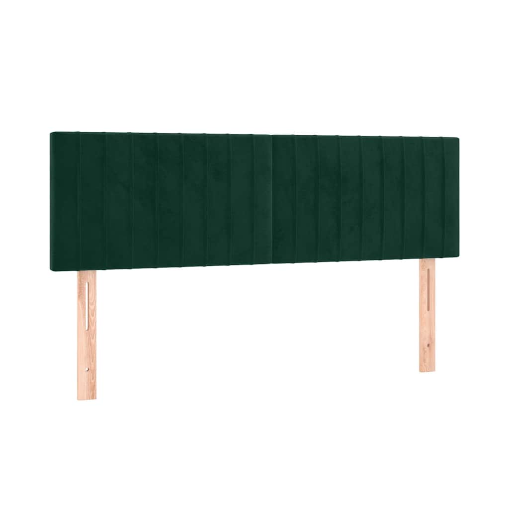Vidaxl hoofdborden 2 st 72x5x78 88 cm fluweel donkergroen