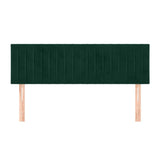 Vidaxl hoofdborden 2 st 72x5x78 88 cm fluweel donkergroen