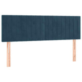 Vidaxl hoofdborden 2 st 72x5x78 88 cm fluweel donkerblauw