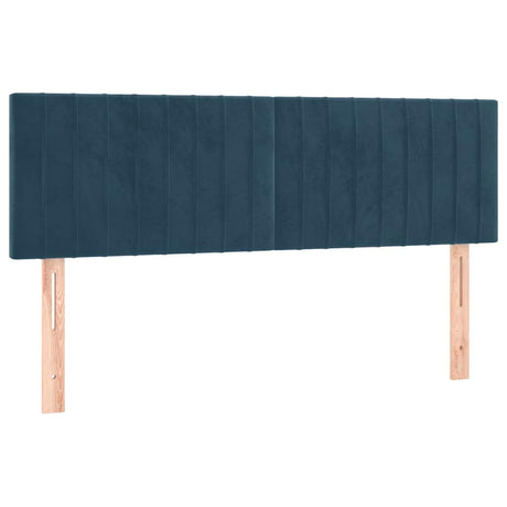 Vidaxl hoofdborden 144x5x78 88 cm fluweel donkerblauw