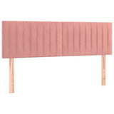 Vidaxl hoofdborden 2 st 72x5x78 88 cm fluweel roze