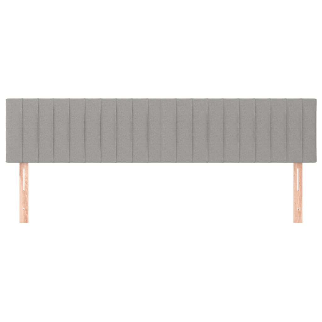 Vidaxl hoofdborden 2 st 80x5x78 88 cm stof lichtgrijs
