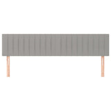 Vidaxl hoofdborden 2 st 80x5x78 88 cm stof lichtgrijs