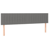 Vidaxl hoofdborden 2 st 80x5x78 88 cm stof donkergrijs