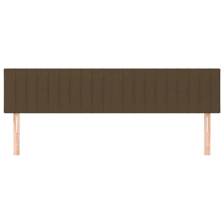 Vidaxl hoofdborden 160x5x78 88 cm stof donkerbruin