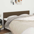 Vidaxl hoofdborden 160x5x78 88 cm stof donkerbruin