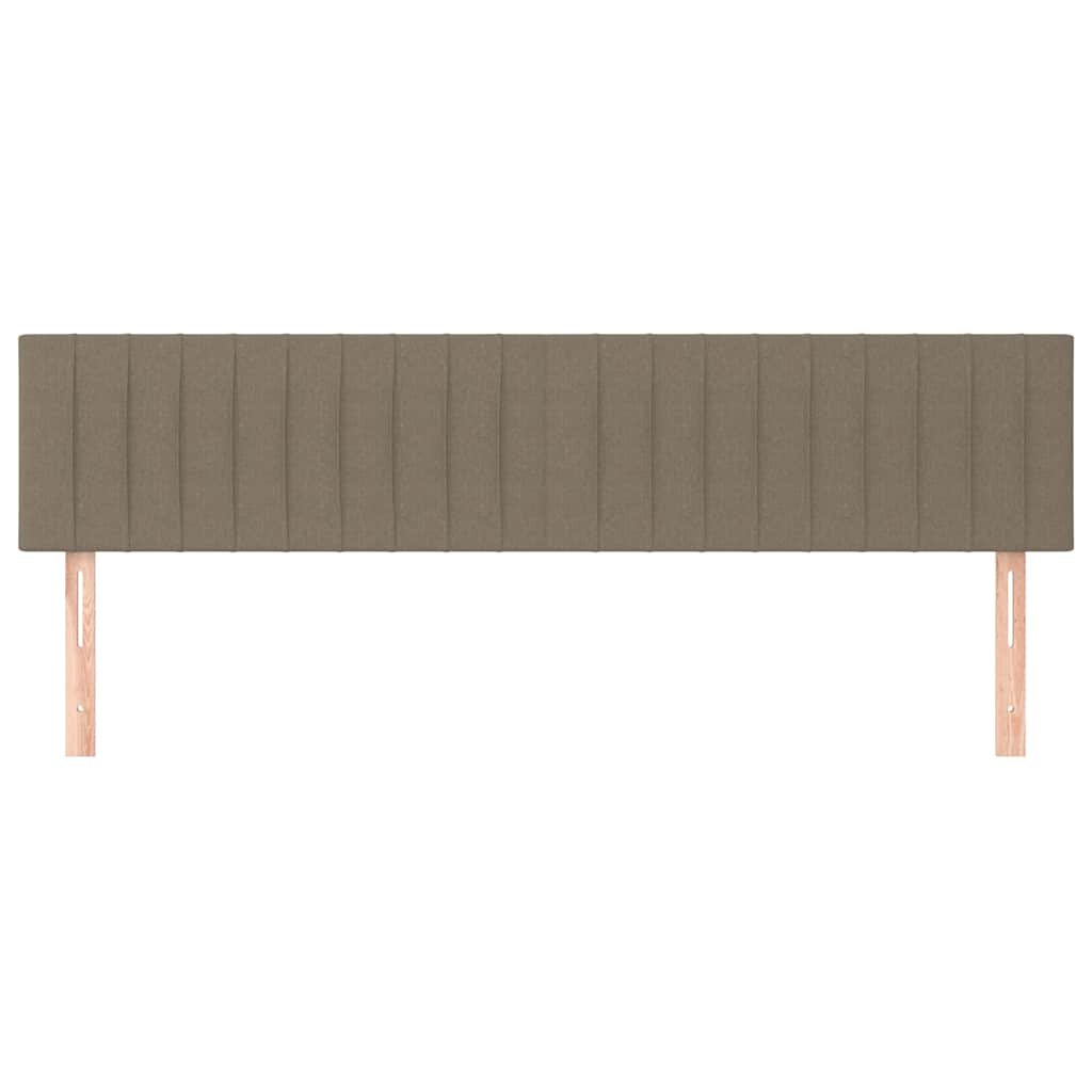 Vidaxl hoofdborden 2 st 80x5x78 88 cm stof taupe