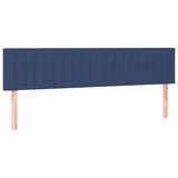 Vidaxl hoofdborden 2 st 80x5x78 88 cm stof blauw
