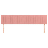 Vidaxl hoofdborden 2 st 80x5x78 88 cm fluweel roze