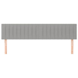 Vidaxl hoofdborden 2 st 90x5x78 88 cm stof lichtgrijs