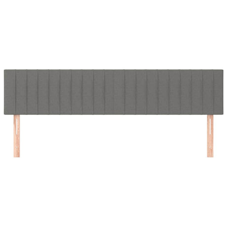Vidaxl hoofdborden 180x5x78 88 cm stof donkergrijs