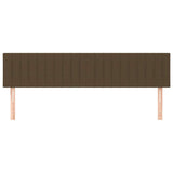 Vidaxl hoofdborden 2 st 90x5x78 88 cm stof donkerbruin