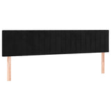 Vidaxl hoofdborden 2 st 90x5x78 88 cm fluweel zwart