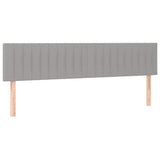 Vidaxl hoofdborden 2 st 100 x 5 x 78 88 cm stof lichtgrijs