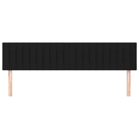 Vidaxl hoofdborden 200x5x78 88 cm stof zwart