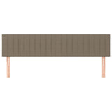 Vidaxl hoofdborden 2 st 100x5x78 88 cm stof taupe