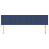 Vidaxl hoofdborden 2 st 100x5x78 88 cm stof blauw