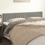 Vidaxl hoofdborden 2 st 100 x 5 x 78 88 cm fluweel lichtgrijs