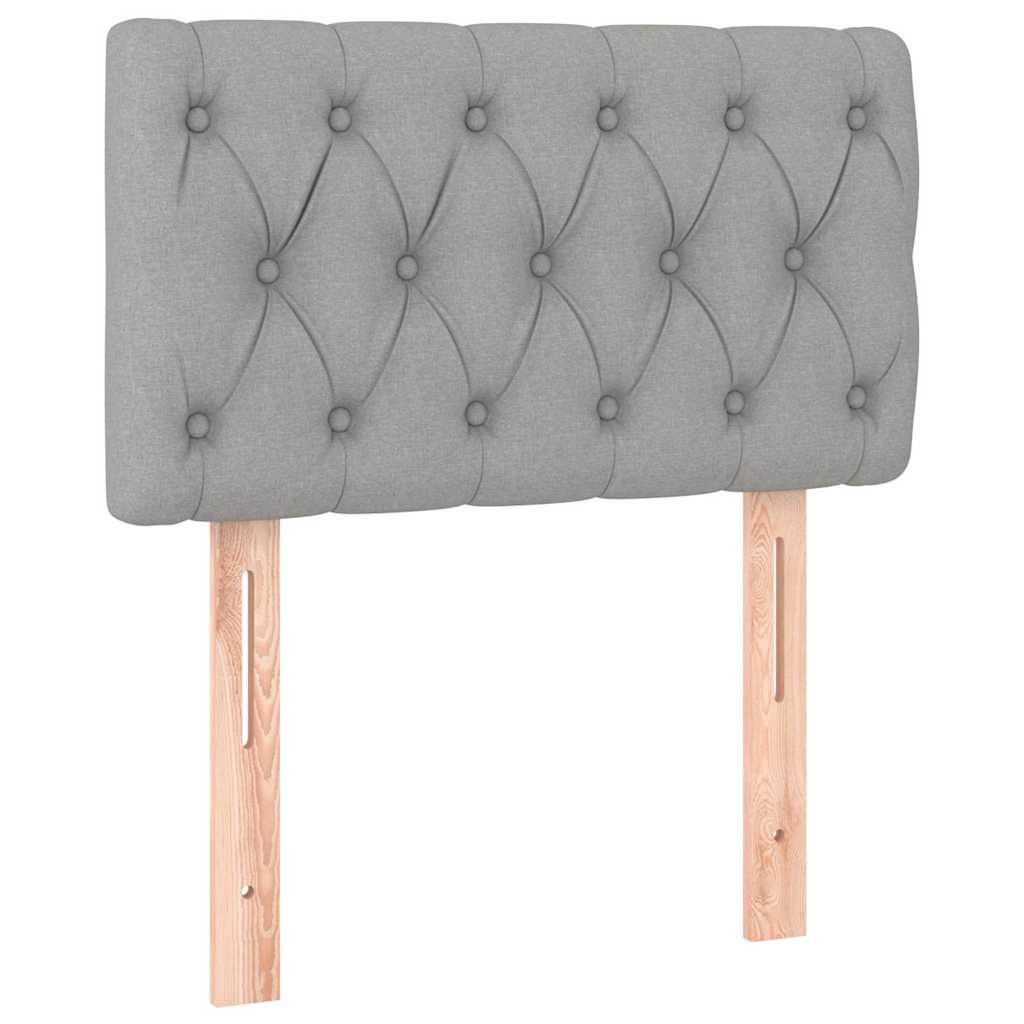 Vidaxl hoofdbord 80x7x78 88 cm stof lichtgrijs