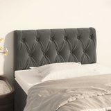 Vidaxl hoofdbord 80x7x78 88 cm fluweel donkergrijs