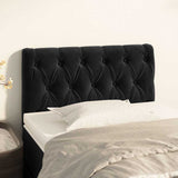 Vidaxl hoofdbord 80x7x78 88 cm fluweel zwart