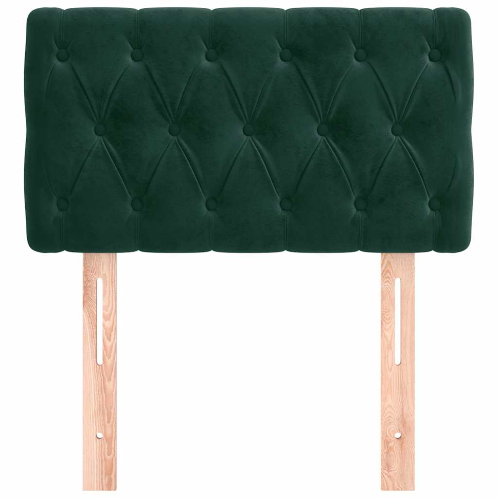 Vidaxl hoofdbord 80x7x78 88 cm fluweel donkergroen