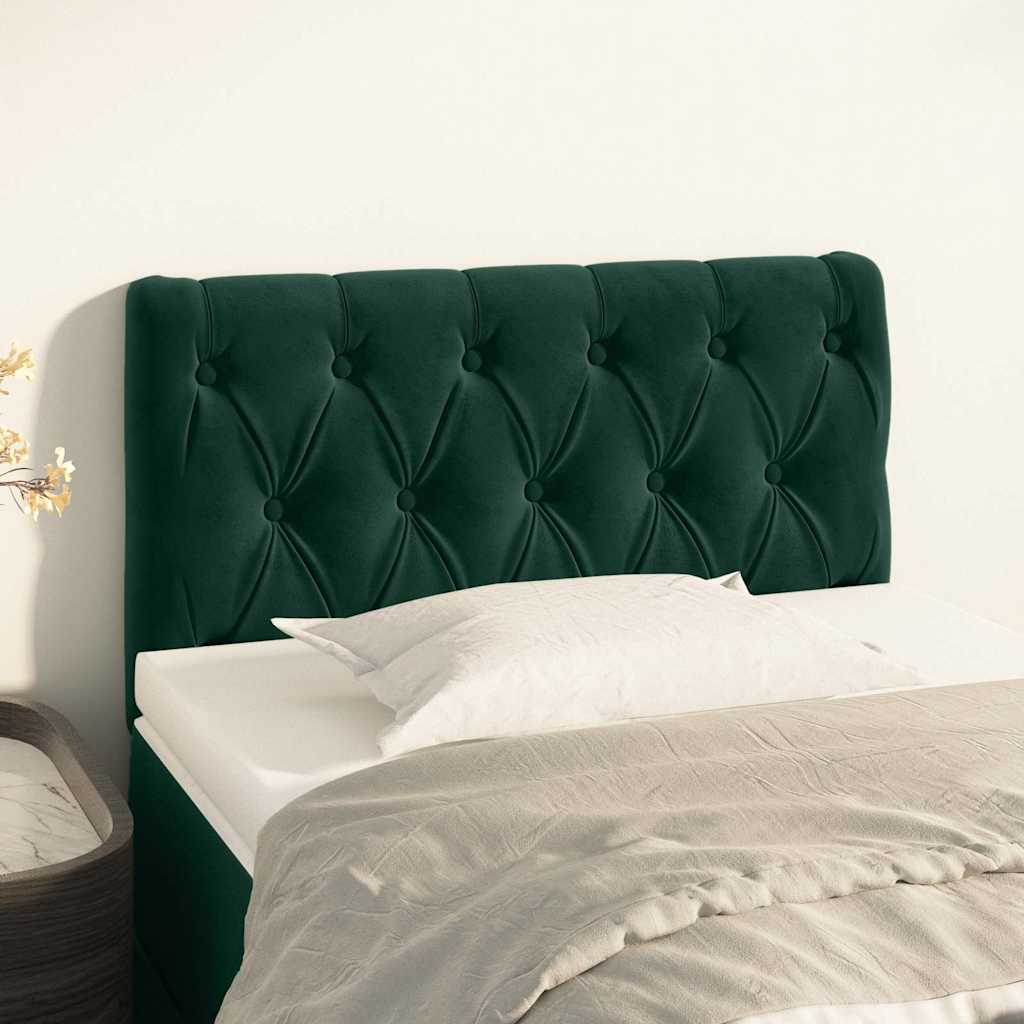 Vidaxl hoofdbord 80x7x78 88 cm fluweel donkergroen