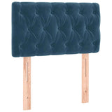 Vidaxl hoofdbord 80x7x78 88 cm fluweel donkerblauw