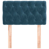 Vidaxl hoofdbord 80x7x78 88 cm fluweel donkerblauw
