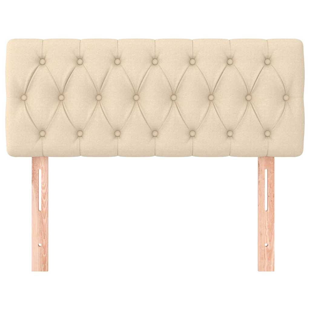 Vidaxl hoofdbord 90x7x78 88 cm stof crèmekleurig