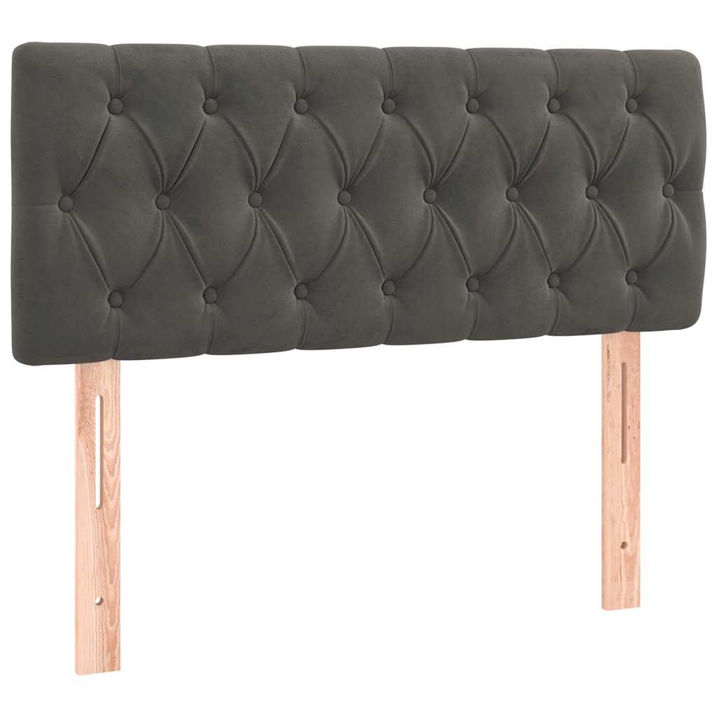 Vidaxl hoofdbord 90x7x78 88 cm fluweel donkergrijs