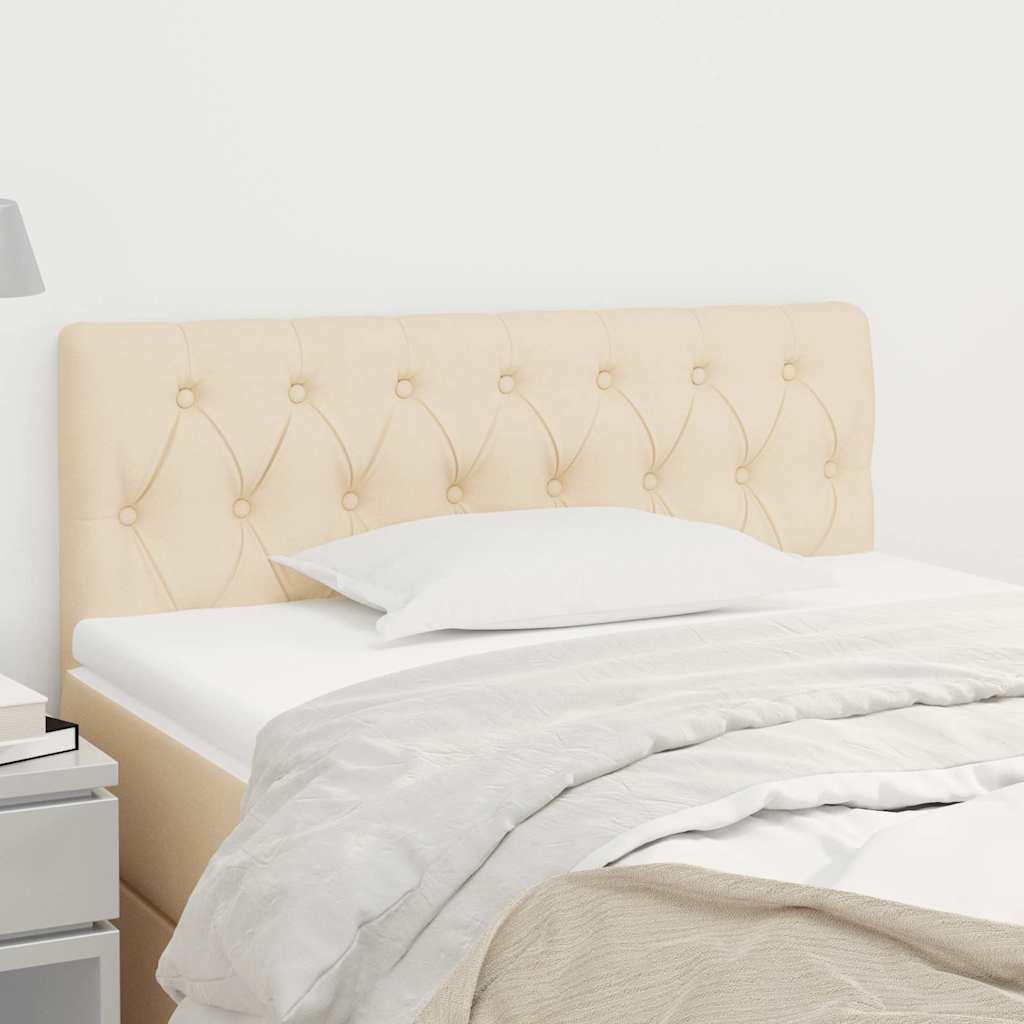 Vidaxl hoofdbord 100x7x78 88 cm stof crèmekleurig