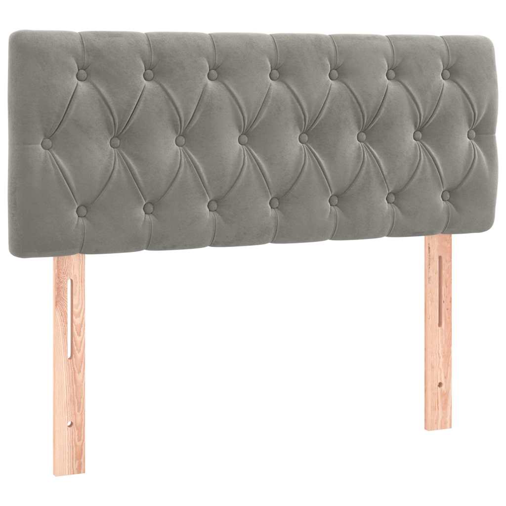 Vidaxl hoofdbord 100x7x78 88 cm fluweel lichtgrijs