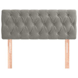 Vidaxl hoofdbord 100x7x78 88 cm fluweel lichtgrijs