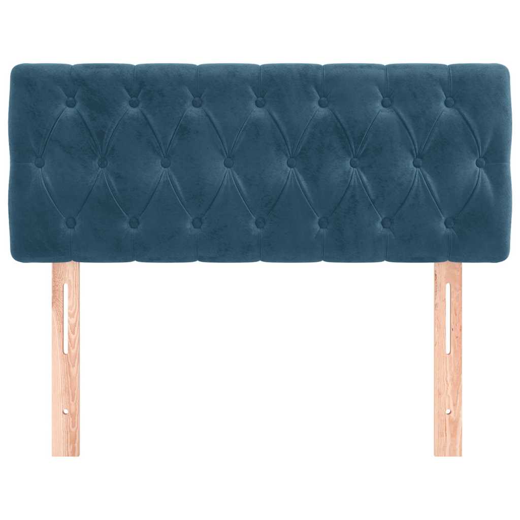 Vidaxl hoofdbord 100x7x78 88 cm fluweel donkerblauw