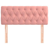 Vidaxl hoofdbord 100x7x78 88 cm fluweel roze
