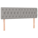 Vidaxl hoofdborden 2 st 72x7x78 88 cm stof lichtgrijs