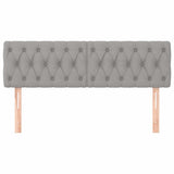Vidaxl hoofdborden 2 st 72x7x78 88 cm stof lichtgrijs
