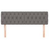 Vidaxl hoofdborden 2 st 72x7x78 88 cm stof donkergrijs