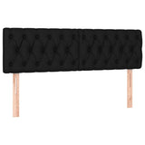Vidaxl hoofdborden 2 st 72x7x78 88 cm stof zwart