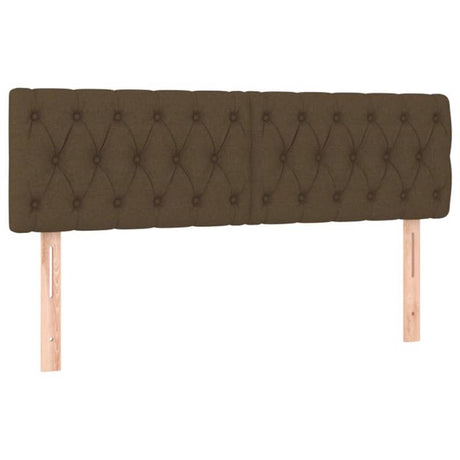 Vidaxl hoofdborden 144x7x78 88 cm stof donkerbruin