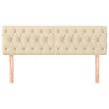 Vidaxl hoofdborden 2 st 72x7x78 88 cm stof crèmekleurig