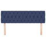 Vidaxl hoofdborden 2 st 72x7x78 88 cm stof blauw