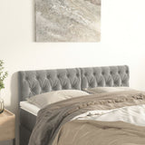 Vidaxl hoofdborden 2 st 72x7x78 88 cm fluweel lichtgrijs