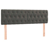 Vidaxl hoofdborden 2 st 72x7x78 88 cm fluweel donkergrijs