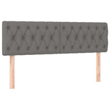 Vidaxl hoofdborden 2 st 80x7x78 88 cm stof donkergrijs